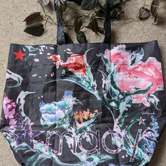 Macys X Oceancycle from Beach to Bag 1 Reusable Shopping Tote - Picture 2 of 4